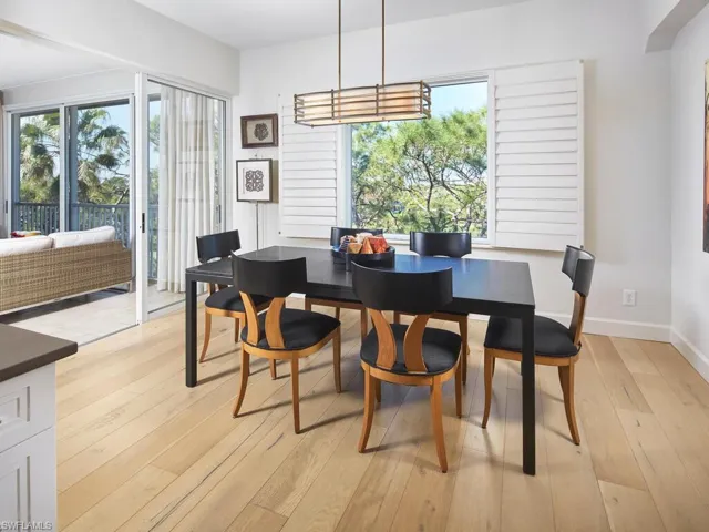 The dining area is perfect for those special evenings.