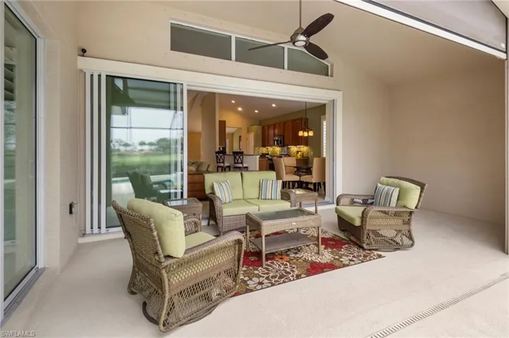 Lanai with Electric Hurricane Shutter