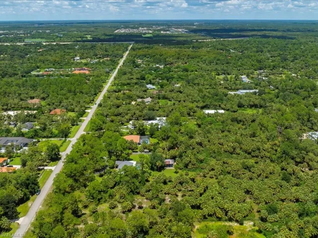 View of property location with a forest