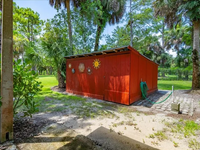 View of outbuilding