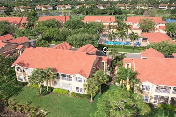 Drone / aerial view featuring a residential view