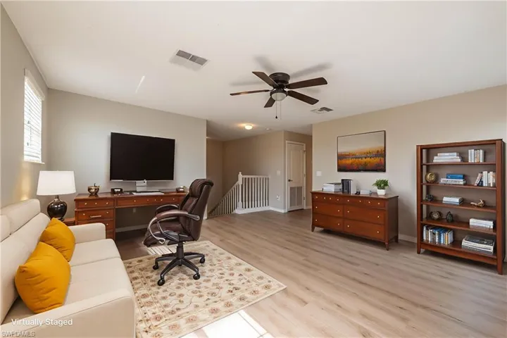Virtually Staged 2nd Floor Loft/Rec Room/Media Room