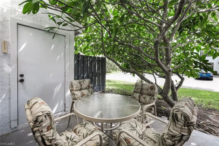 View of patio