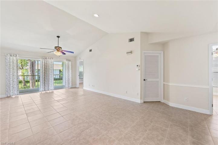 Tiled Great Room with Vaulted Ceiling
