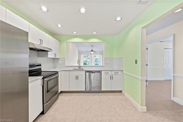 Updated Kitchen with Ceiling Can Lighting