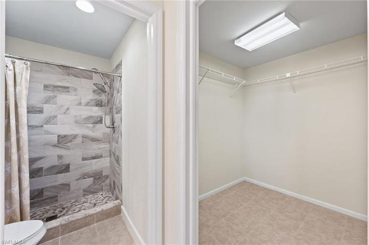 Updated Primary Bath and Walk-In Closet