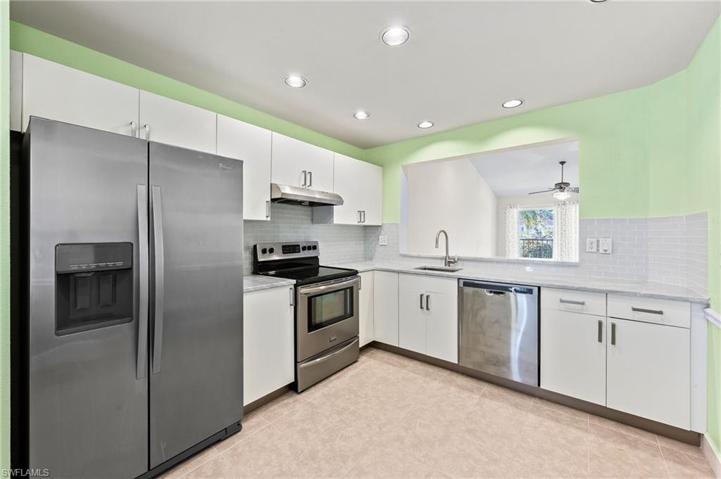 Kitchen View to Living/Dining Area