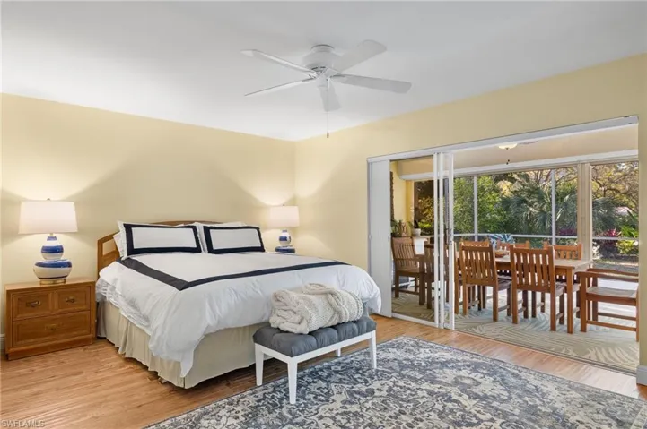 Ground floor primary bedroom opening to lanai