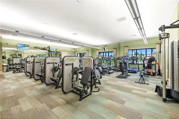 View of workout area