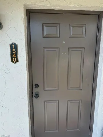 View of exterior entry