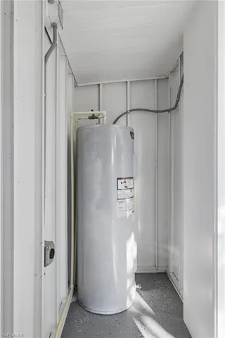 Utilities featuring electric water heater