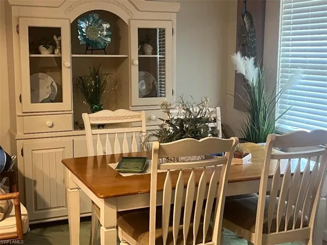 View of dining room