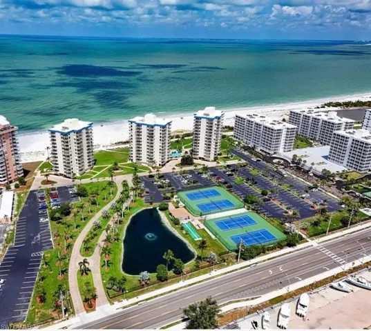 View of urban area featuring a large body of water