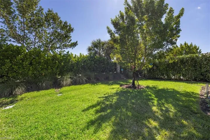 Private yard with desired north eastern exposure and room to build your own dream pool