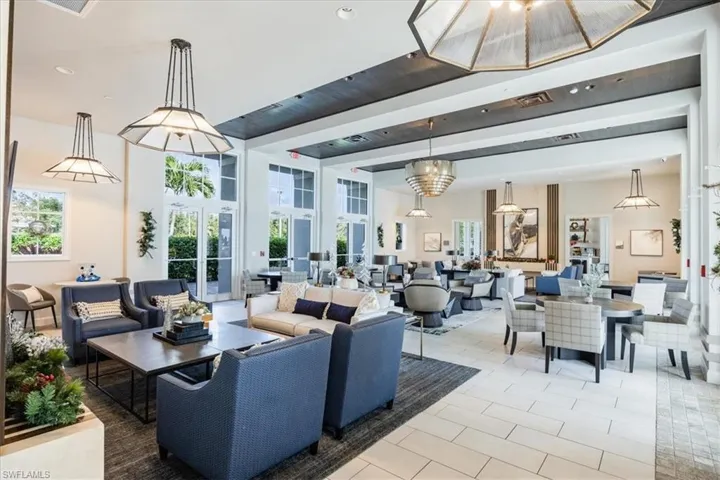 Social and gatering rooms in the clubhouse