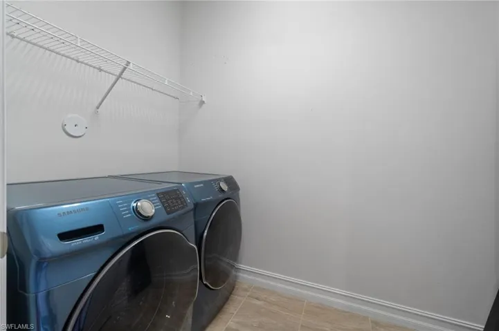 Laundry room with washer and dryer