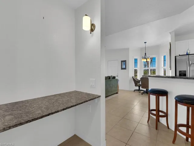 Built in desk area