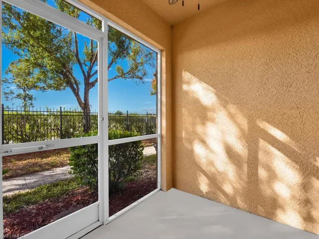 Sunny screened-in lanai