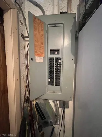 Utility room with electric panel
