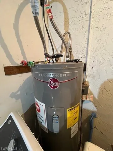 Utilities featuring electric water heater