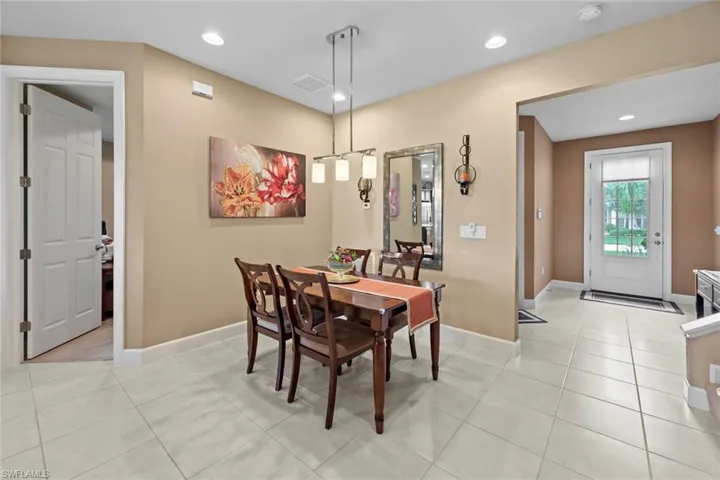 Formal dining area looking towards front door.