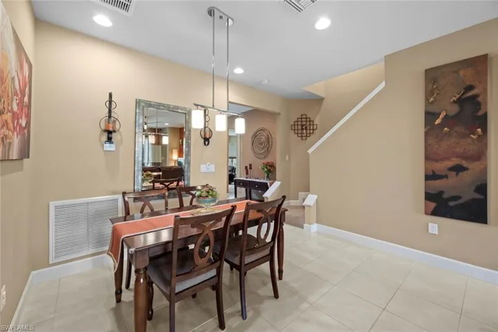 Formal dining area.