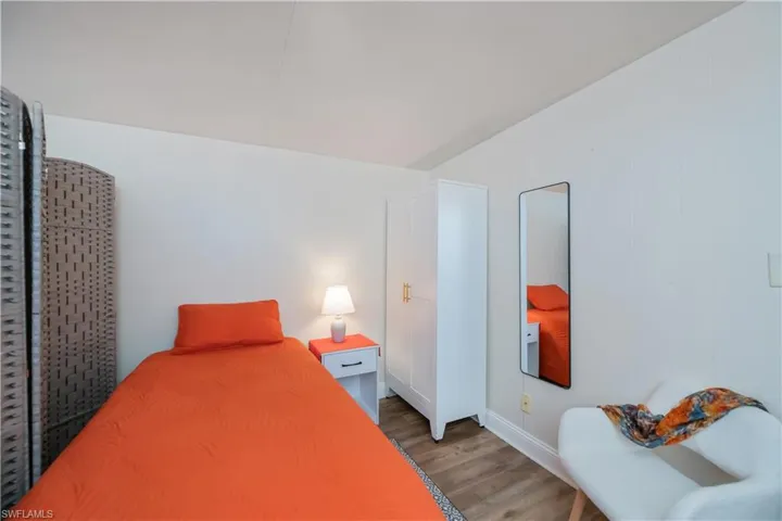 Bedroom featuring wood finished floors