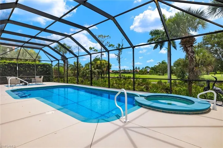 Newly rescreened pool cage