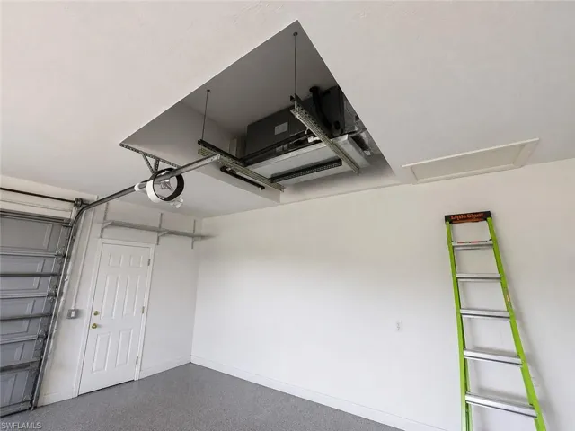 AC Unit in Garage with AI Editingwith Clutter Removed
