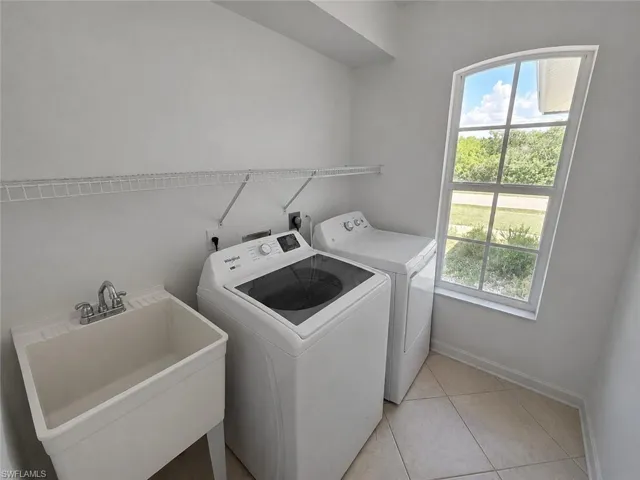 Laundry Room with AI Editing with Clutter Removed
