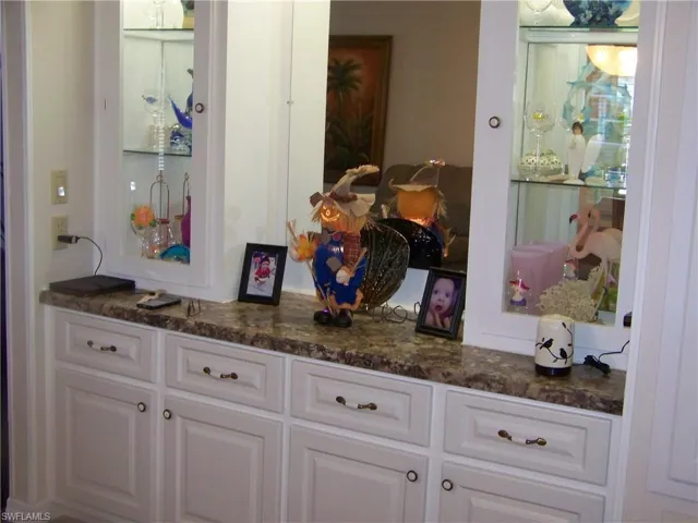 Built-in lighted China cabinet, updated to match kitchen!