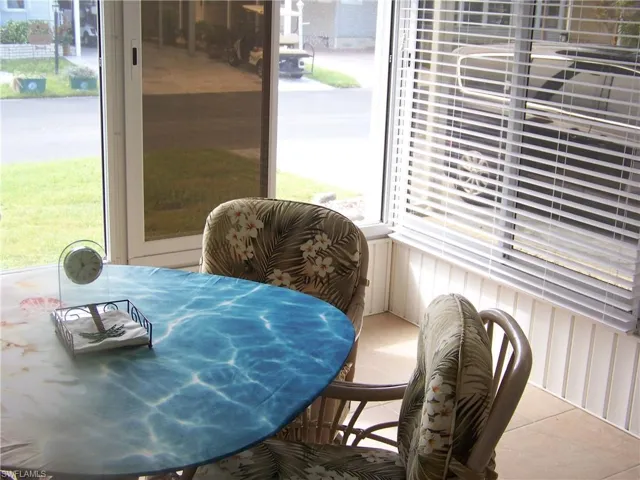 All weather lanai located on front (southern exposure) of home.