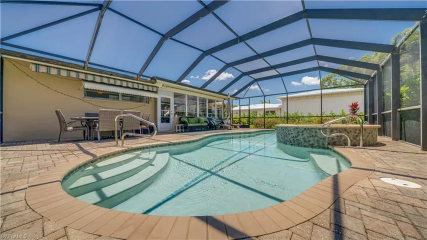 Patio space for dining, relaxing, sunning, and entertaining.