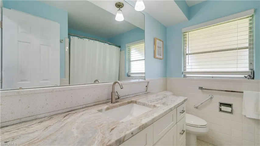 Guest Bathroom. Granite countertop.