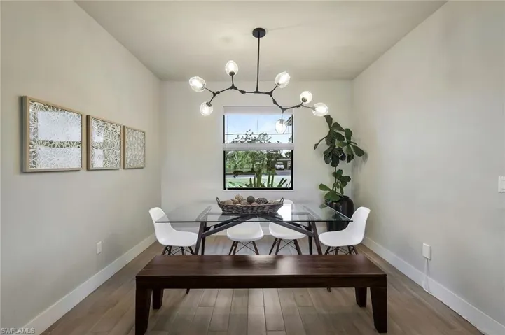 Original plans called for enclosing this room as a den, not included in bedroom count as listed