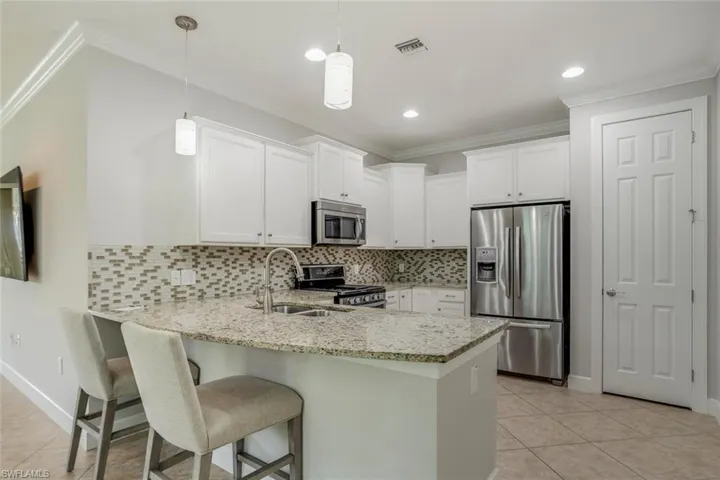 Kitchen view with room for meal prep, dining, and entertaining!