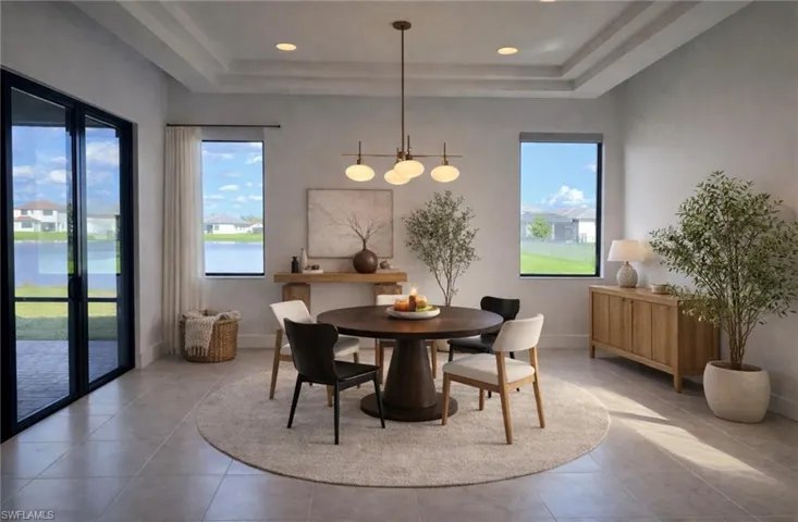 Dining area - virtually staged
