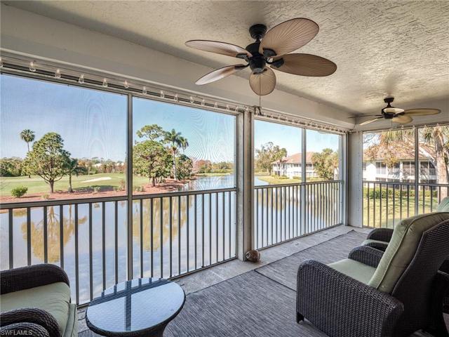 water and golf course views
