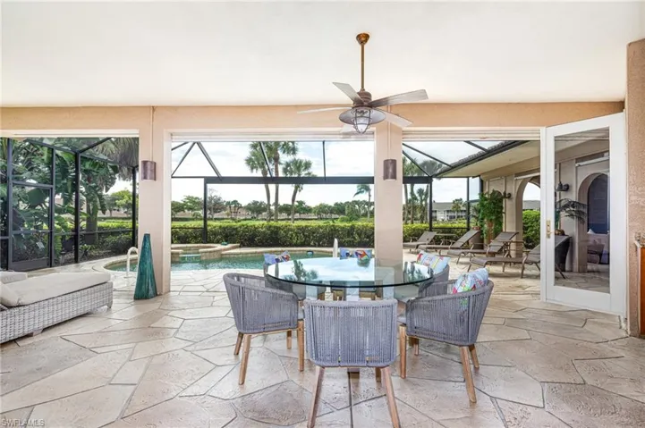 Huge outdoor seating area