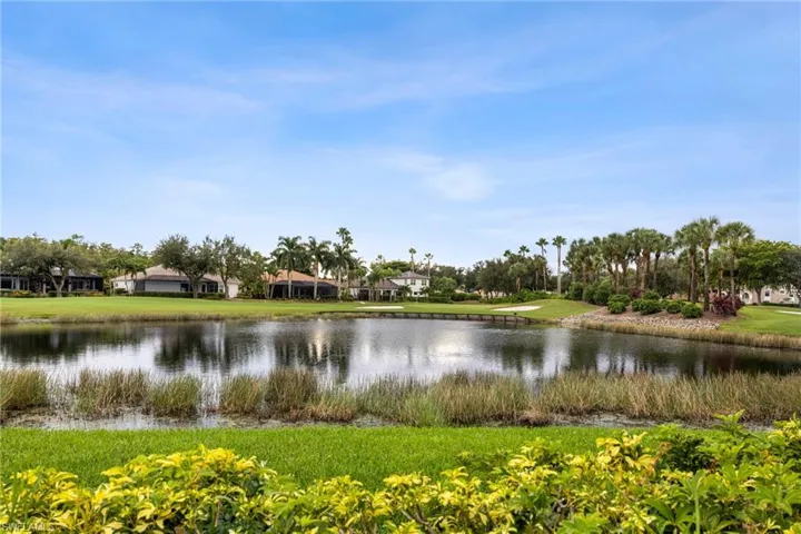 Spectacular view of pond and golf course