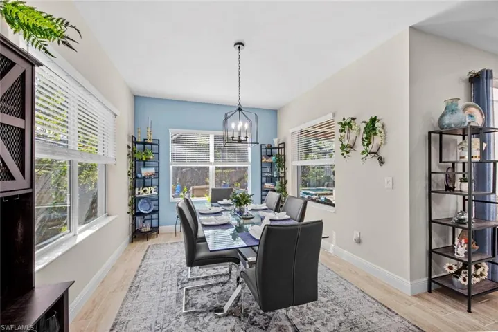 Dining room with tons of natural light!