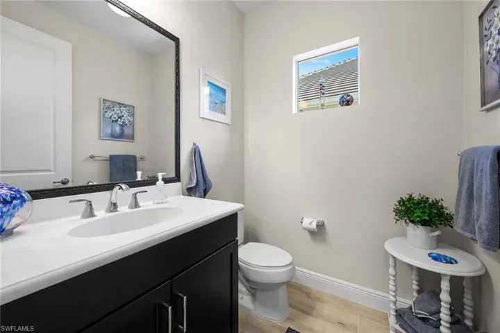 Half bath for guests.