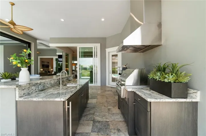 Custom summer kitchen