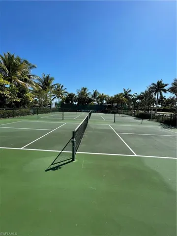 View of tennis court