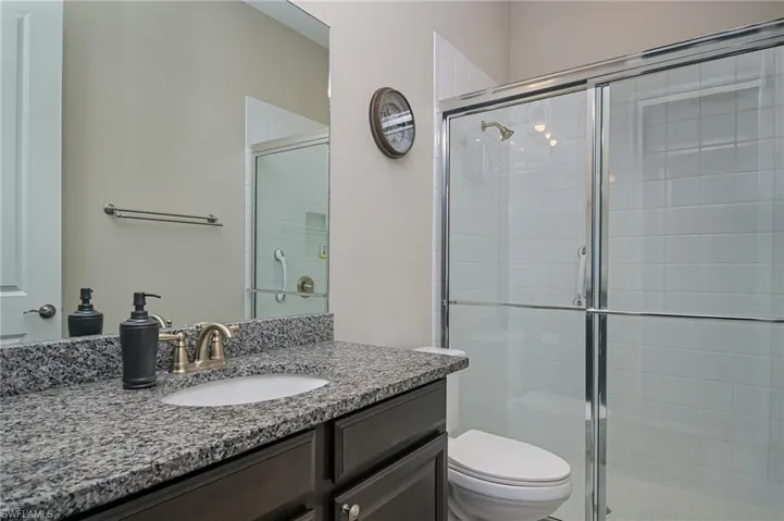 Ensuite bathroom with shower