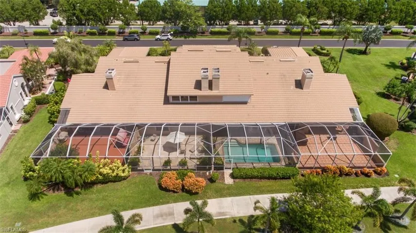 View from above of property