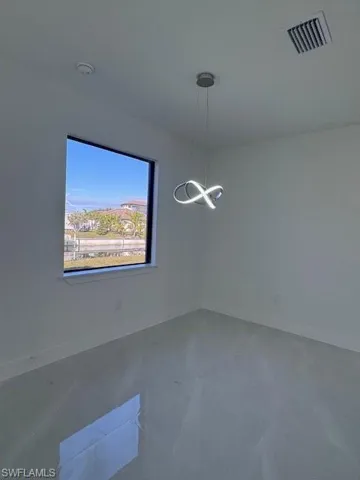 View of unfurnished dining area