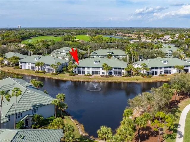 Drone / aerial view of a nearby body of water