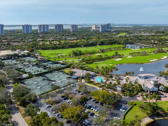 Aerial perspective of Pelican Landing, Estero Bay & Pelican Nest Golf Club