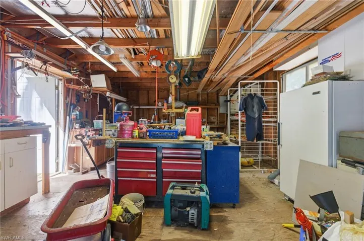Interior of Large Storage Shed